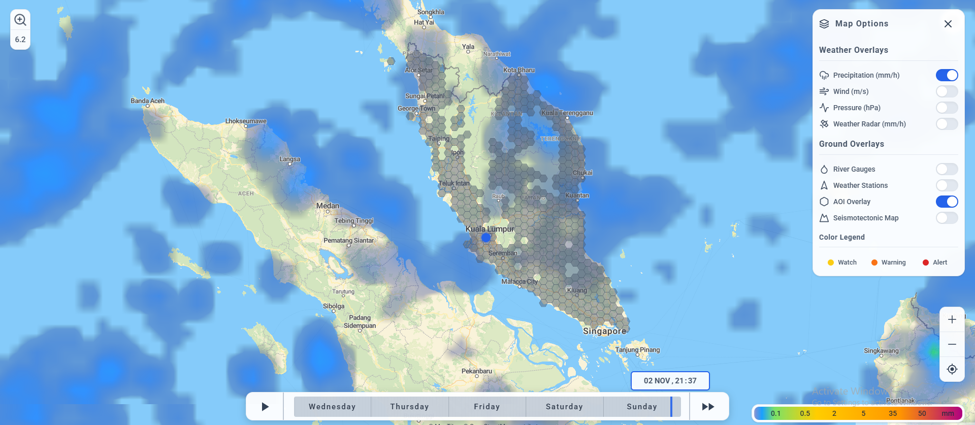 Disaster Impact Observatory map preview